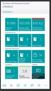 screenshot of Dynamics 365 Business Central